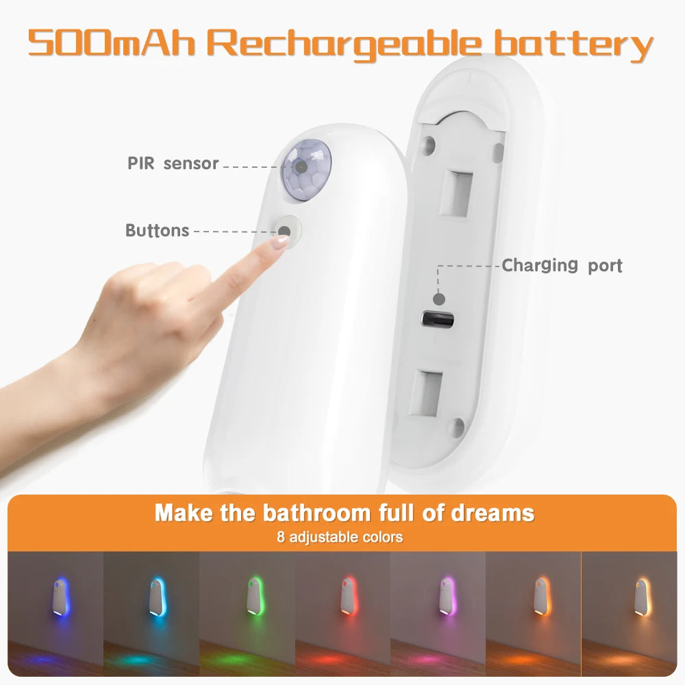 LED Toilet light, Motion Sensor
